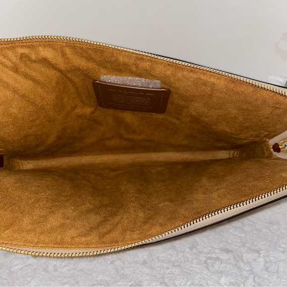 Coach ๐ Laptop Sleeve In Signature Canvas With Heart Cherry Print New - Picture 10 of 12